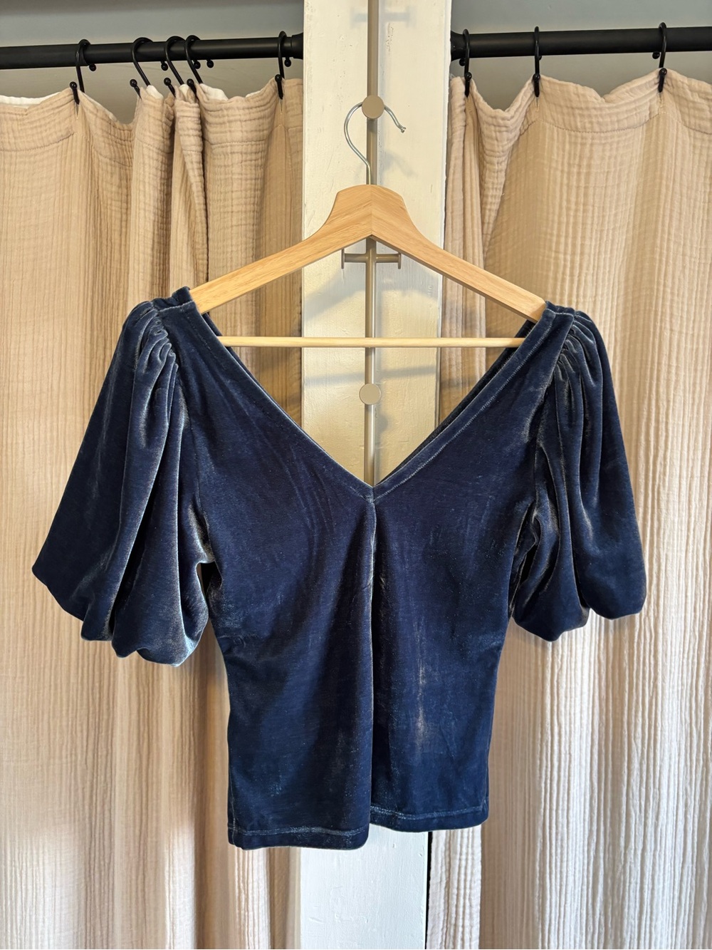 Free People Velour Blouse- XS - Picture 6 of 8